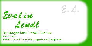 evelin lendl business card